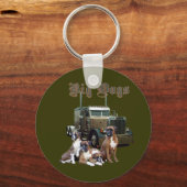 大きな犬 キーホルダー (正面)