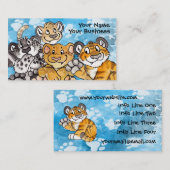 大きな猫のカブスの名刺 名刺 (正面/裏面)