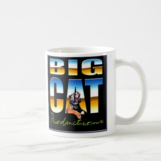 大きな猫の生産のマグ コーヒーマグカップ (右)