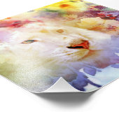 大きな猫グランジ フォトプリント            (角)