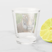 大きな猫スマトラーンTiger写真 ショットグラス (裏面)