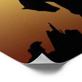 大きな猫ツリープリント ポスター (角)