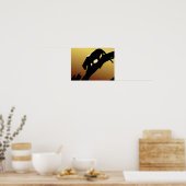 大きな猫ツリープリント ポスター (キッチン)