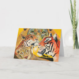 大きな猫デザイン シーズンカード