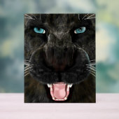 大きな猫ブラックパンサー アクリルサイン (ニュートラル)