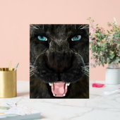 大きな猫ブラックパンサー アクリルサイン (ウェディング)