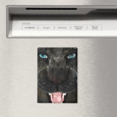 大きな猫ブラックパンサー マグネット (インサイチュ (食洗機))