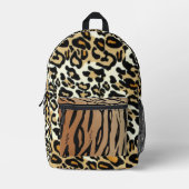 大きな猫プリントカットソーバッグ プリントバックパック (正面)