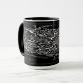 大きな猫モデル：ヒョウ放火01-02 マグカップ (正面左)