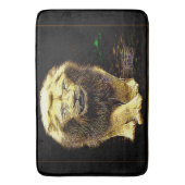 大きな猫モデル：ボスライオン01-02 バスマット (正面縦)