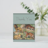 大きな猫ライオンズタイガース、ヒョウ、動物プリント ポストカード (スタンド正面)