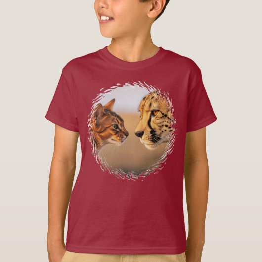 大きな猫小猫! Tシャツ (正面)