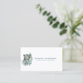 大きな猫野生動物イラストレーション 名刺 (スタンド正面)