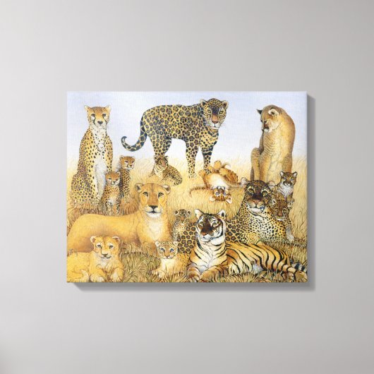 大きな猫 キャンバスプリント (正面)