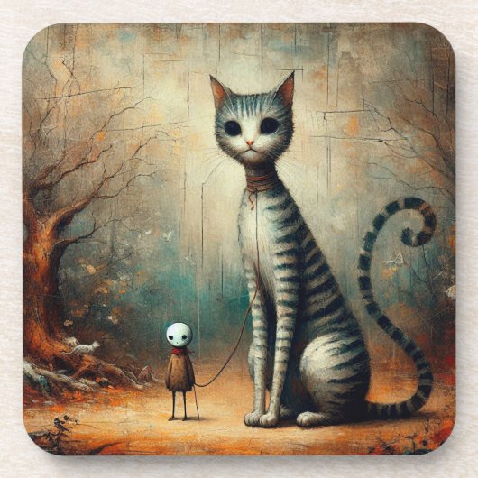 大きな猫 コースター (正面)