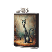 大きな猫 フラスク (左)