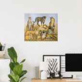 大きな猫 ポスター (ホームオフィス)