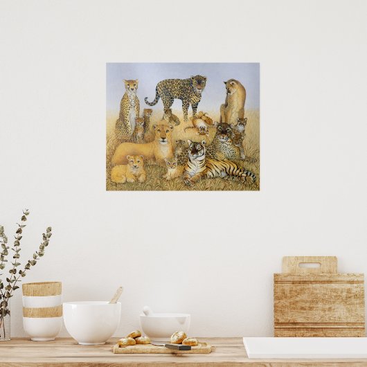 大きな猫 ポスター (キッチン)