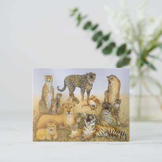 大きな猫 ポストカード (スタンド正面)