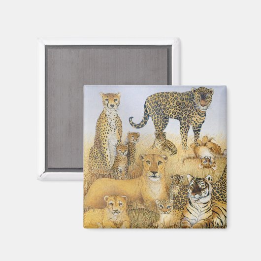 大きな猫 マグネット (正面/裏面)