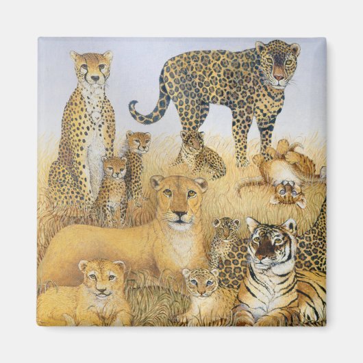 大きな猫 マグネット (正面)