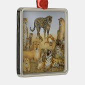 大きな猫 メタルオーナメント (右)