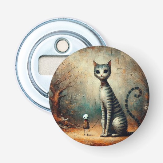 大きな猫 栓抜き (正面)