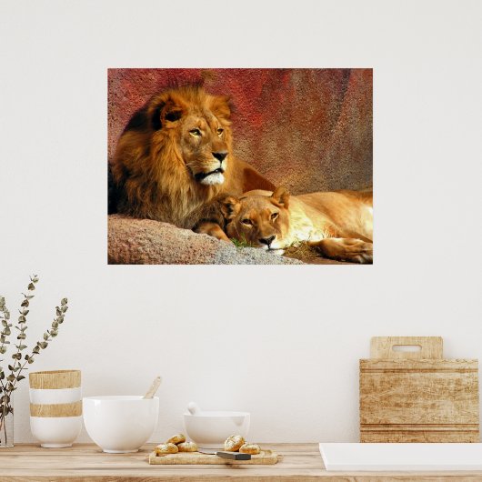 大きな猫- 6 ポスター (キッチン)