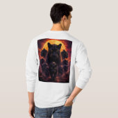 大きな猫 Tシャツ (裏面フル)