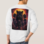 大きな猫 Tシャツ (裏面)