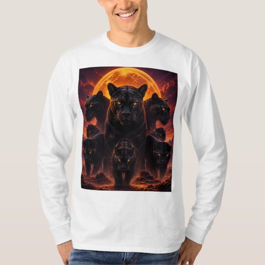 大きな猫 Tシャツ (正面)