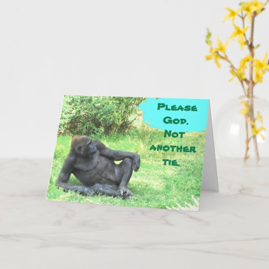 大きな猿とのつながりはない！父の日 カード (黄色い花)