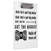 大きな玉の糸・編み物工芸品 クリップボード (右)