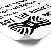 大きな玉の糸・編み物工芸品 ポスター (角)