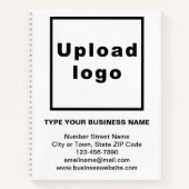 大きな白いスパイラルノートブックのビジネスブランド ノートブック (正面)