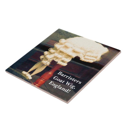 大きな白いセラミックタイルのバリスタ/ヤギのウィッグ タイル (側面)