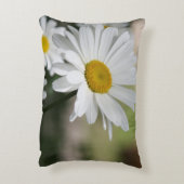 大きな白いデイジー アクセントクッション (裏面(縦))