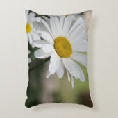 大きな白いデイジー アクセントクッション (正面(垂直))