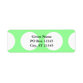 大きな白いドット ラベル