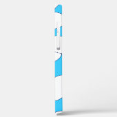 大きな白いハートが美しいライトブルーに Case-Mate iPhoneケース (裏面 / 左)