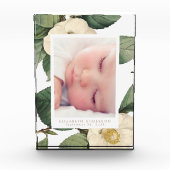 大きな白いヴィンテージフローラフォトブロックフレーム フォトブロック (正面)