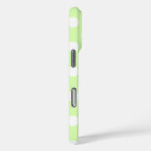 大きな白い水玉模様と素敵なライトグリーン Case-Mate iPhoneケース (裏面 / 右)