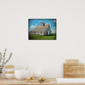 大きな白い納屋 ポスター (キッチン)