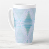 大きな白い羽 カフェラテマグ (左アングル)