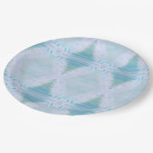 大きな白い羽 ペーパープレート (アングル)