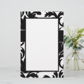 大きな白と黒のダマはっきりしたスクデザイン 便箋 (スタンド正面)