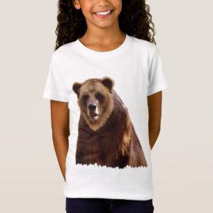 大きな白熊の野生動物アートギフト Tシャツ