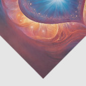 大きな白熱［赤熱］光を放つハート分離組織 薄葉紙 (詳細)