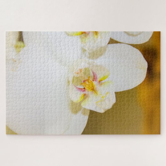 大きな白花 ジグソーパズル (横)