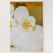 大きな白花 ジグソーパズル (縦)